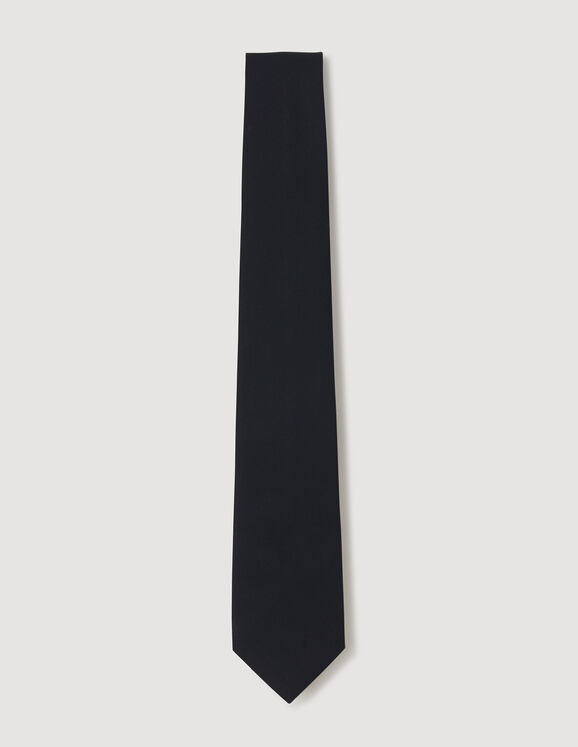 Breite Krawatte Schwarz Homme
