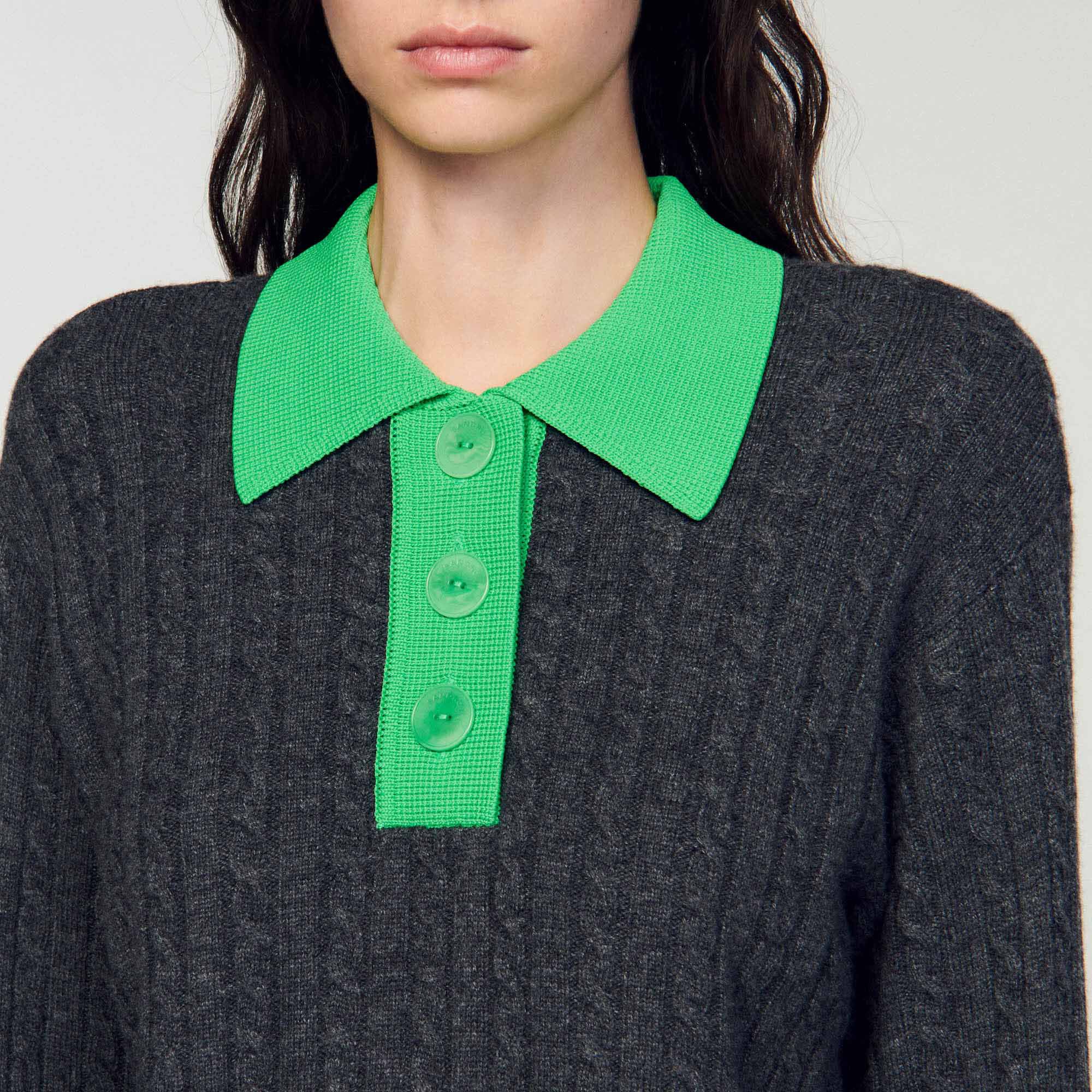Pull vert sandro sales