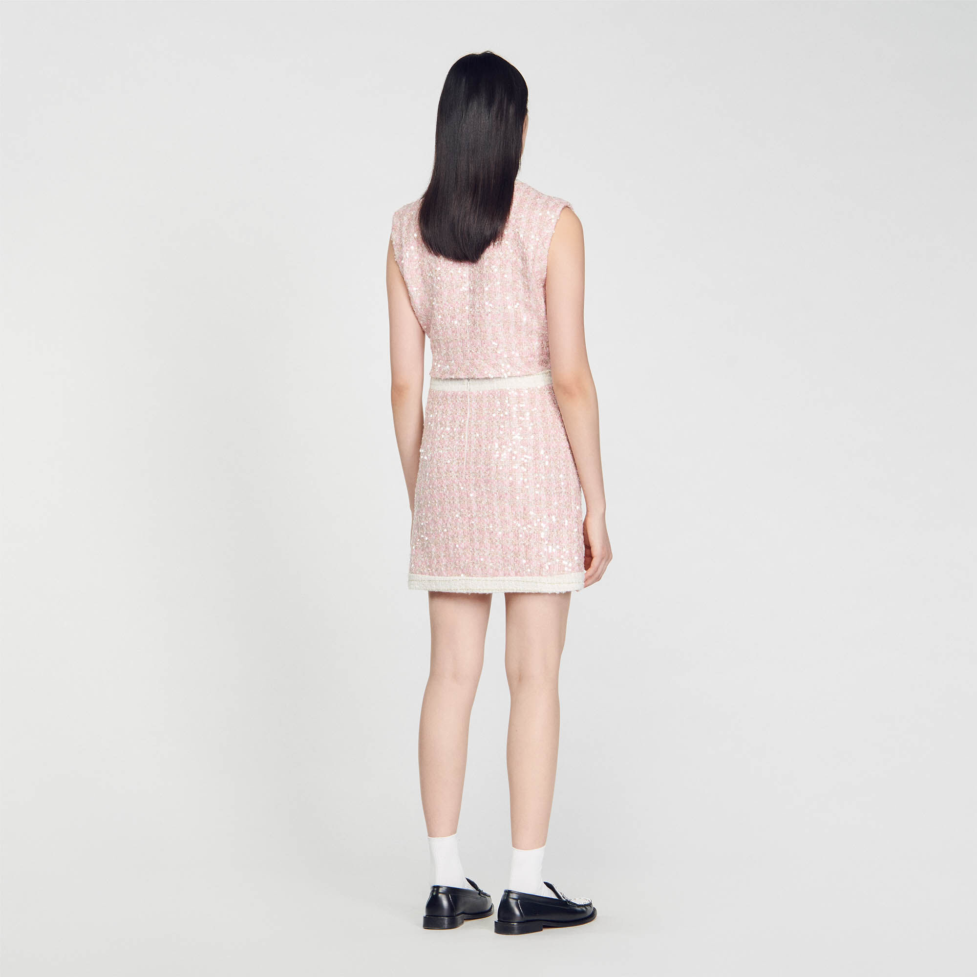 Short tweed skirt SFPJU01046 Skirts Shorts Sandro Paris