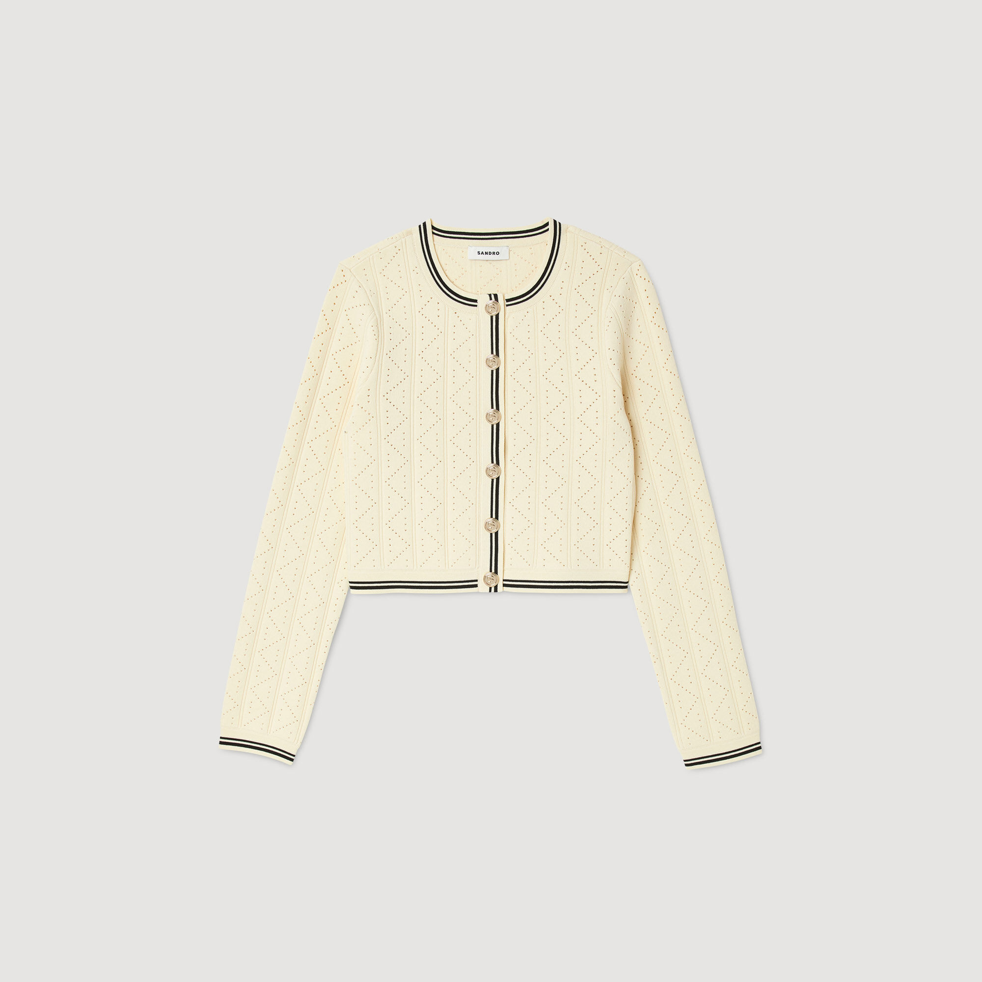 Cardigan court femme outlet