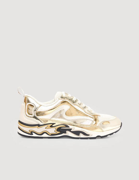 Flame trainers Champagne Femme