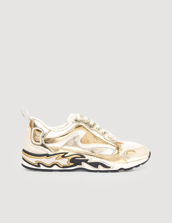 Flame trainers Champagne Femme