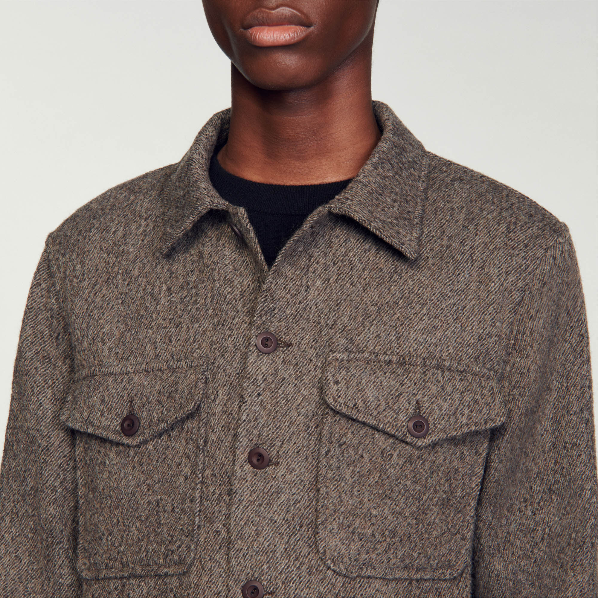 Chemise outlet laine homme