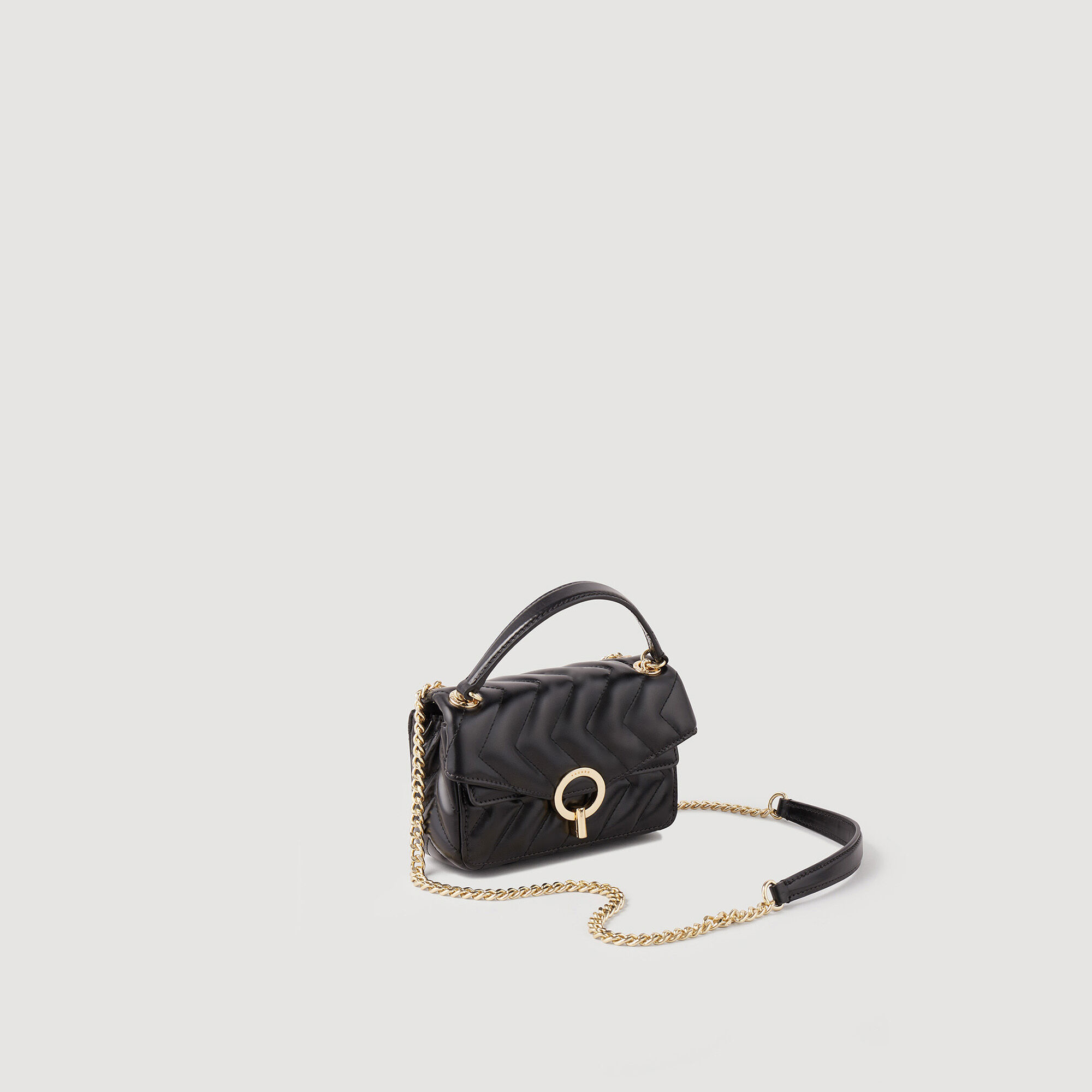 Sac top cuir sandro