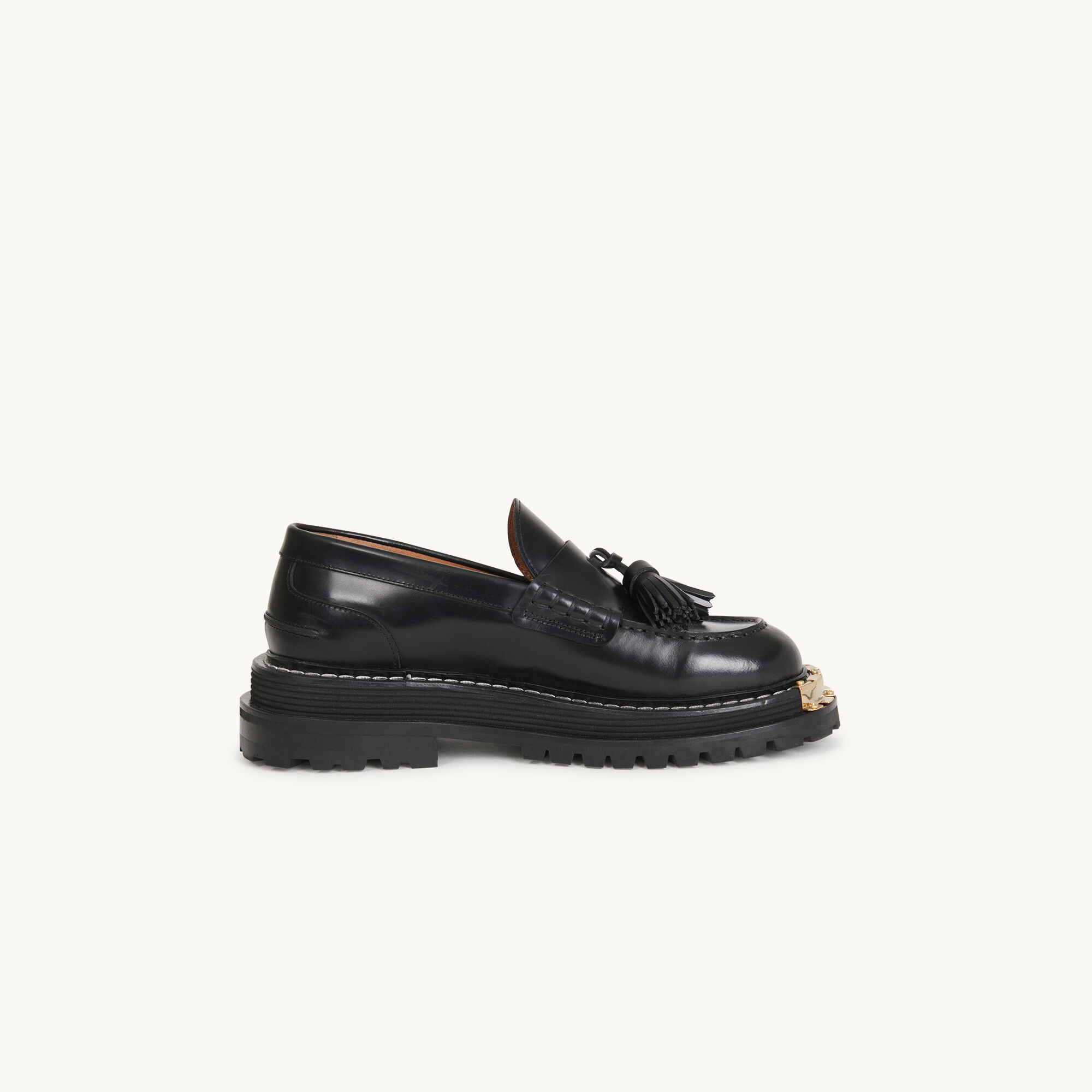 Thick-soled leather loafers SFACH00621 - All Shoes | Sandro Paris