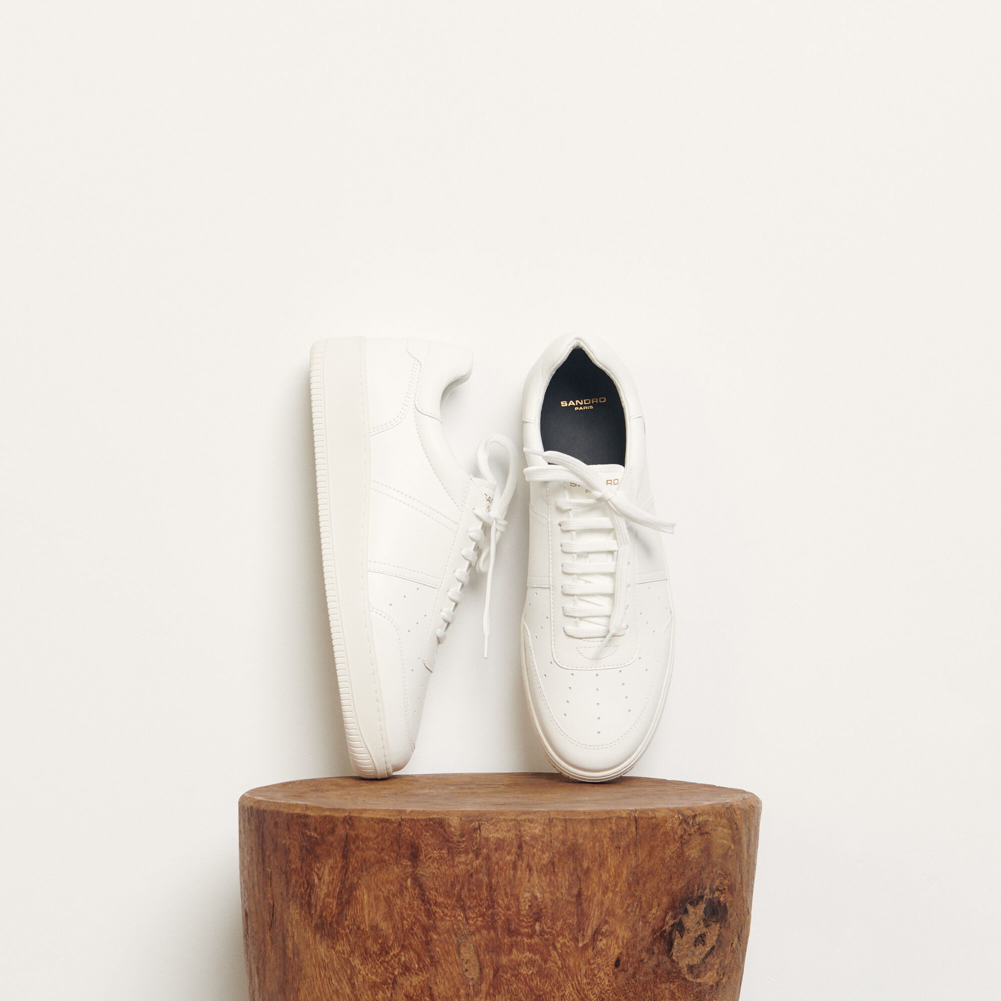 sandro basket blanche