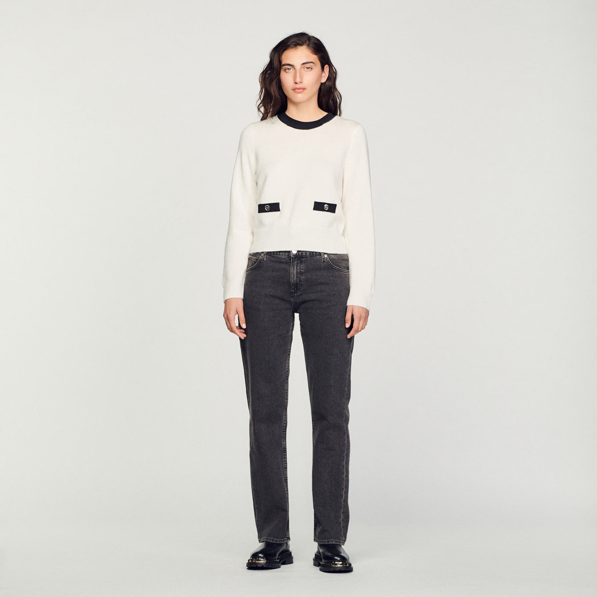 Fine knit sweater SFPPU01798 Sweaters Cardigans Sandro Paris