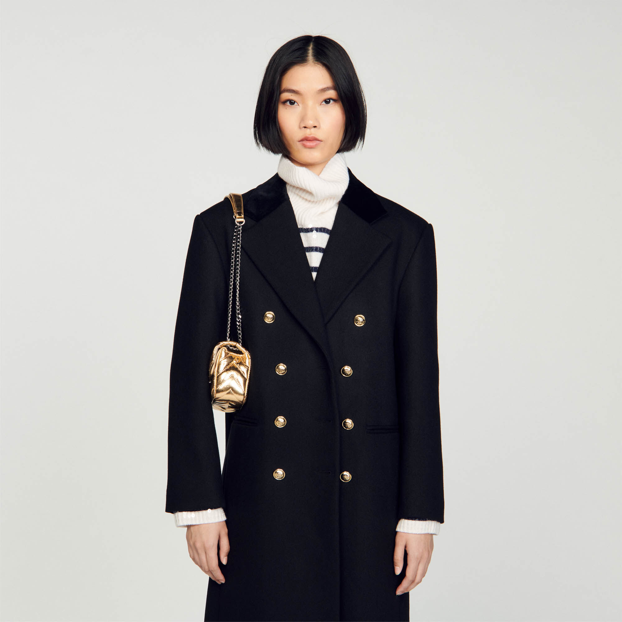 Sandro manteaux sale femme