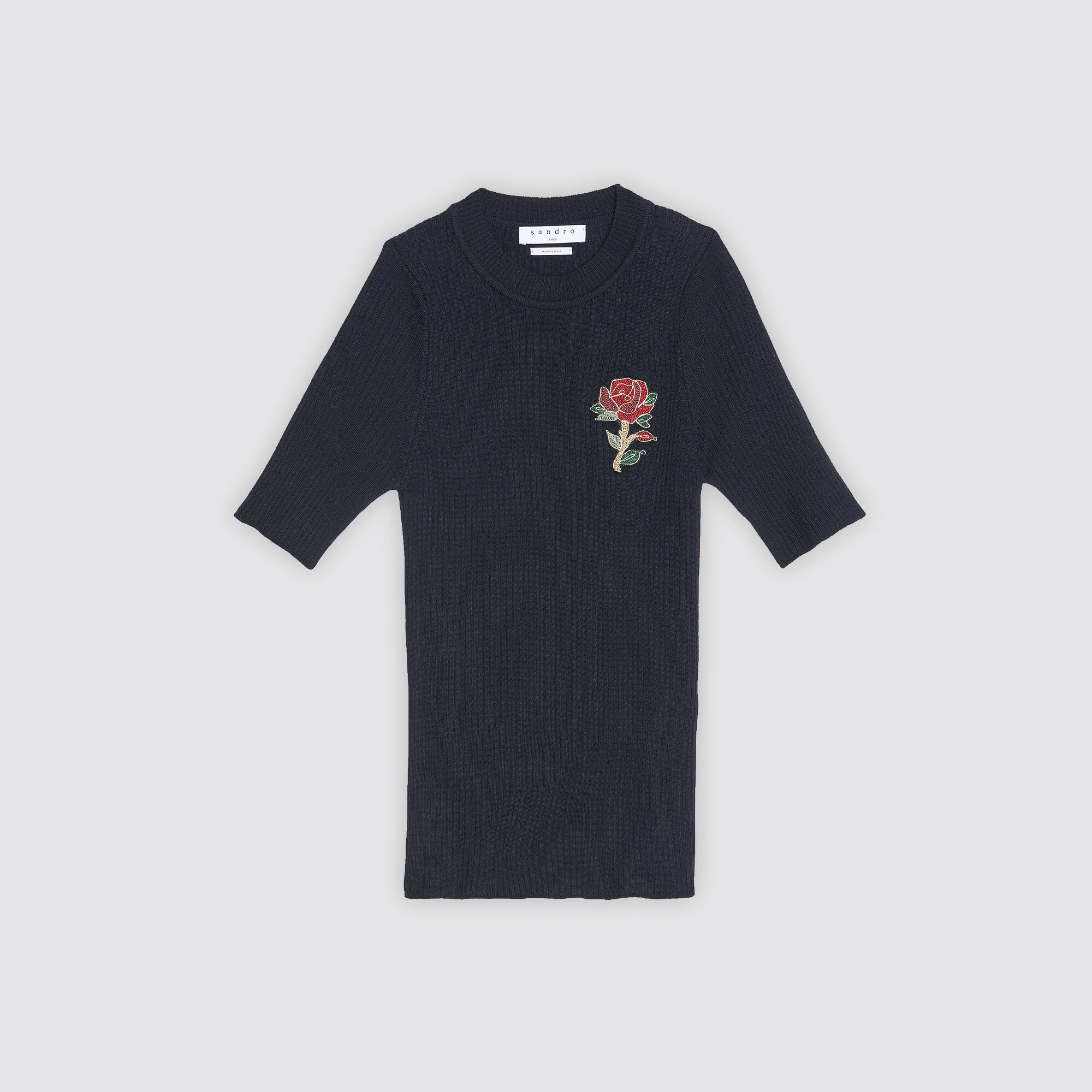 Pull avec patch de fleur