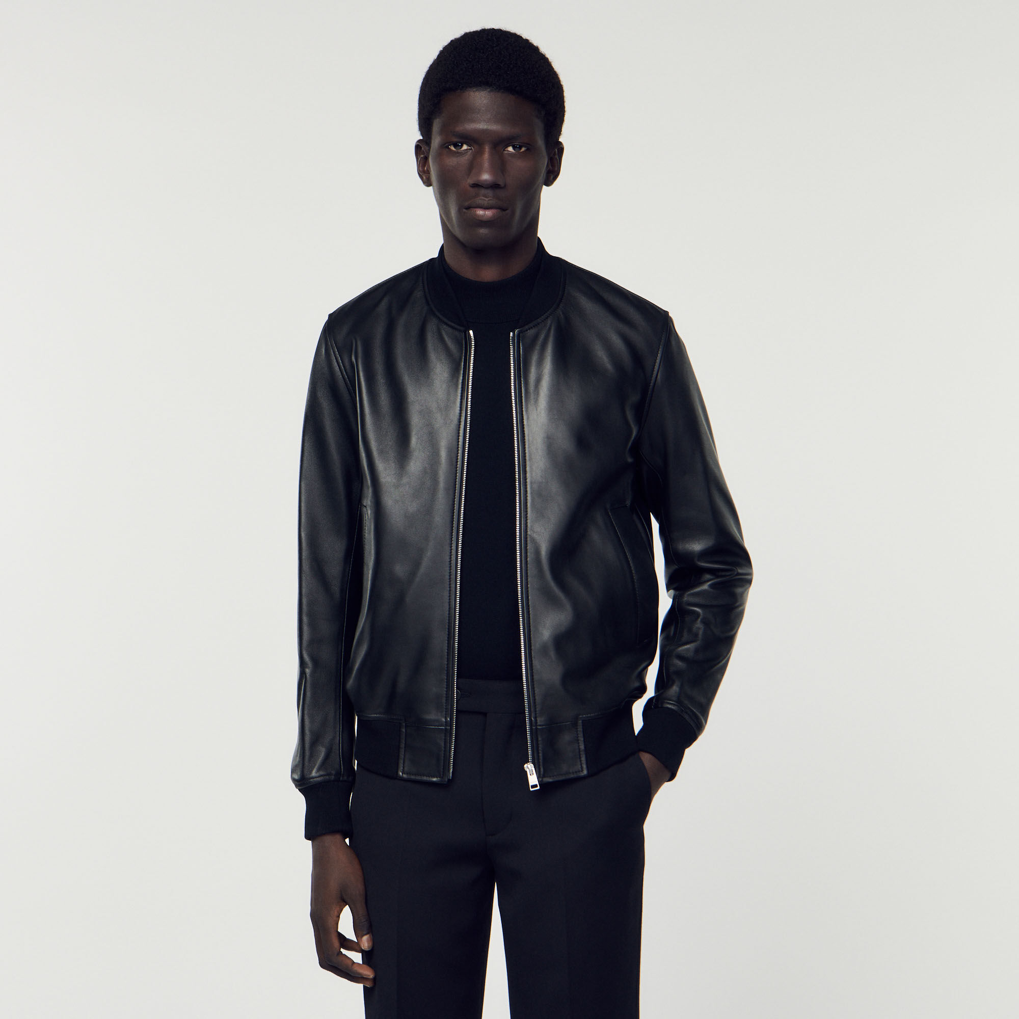 Sandro veste shop cuir homme