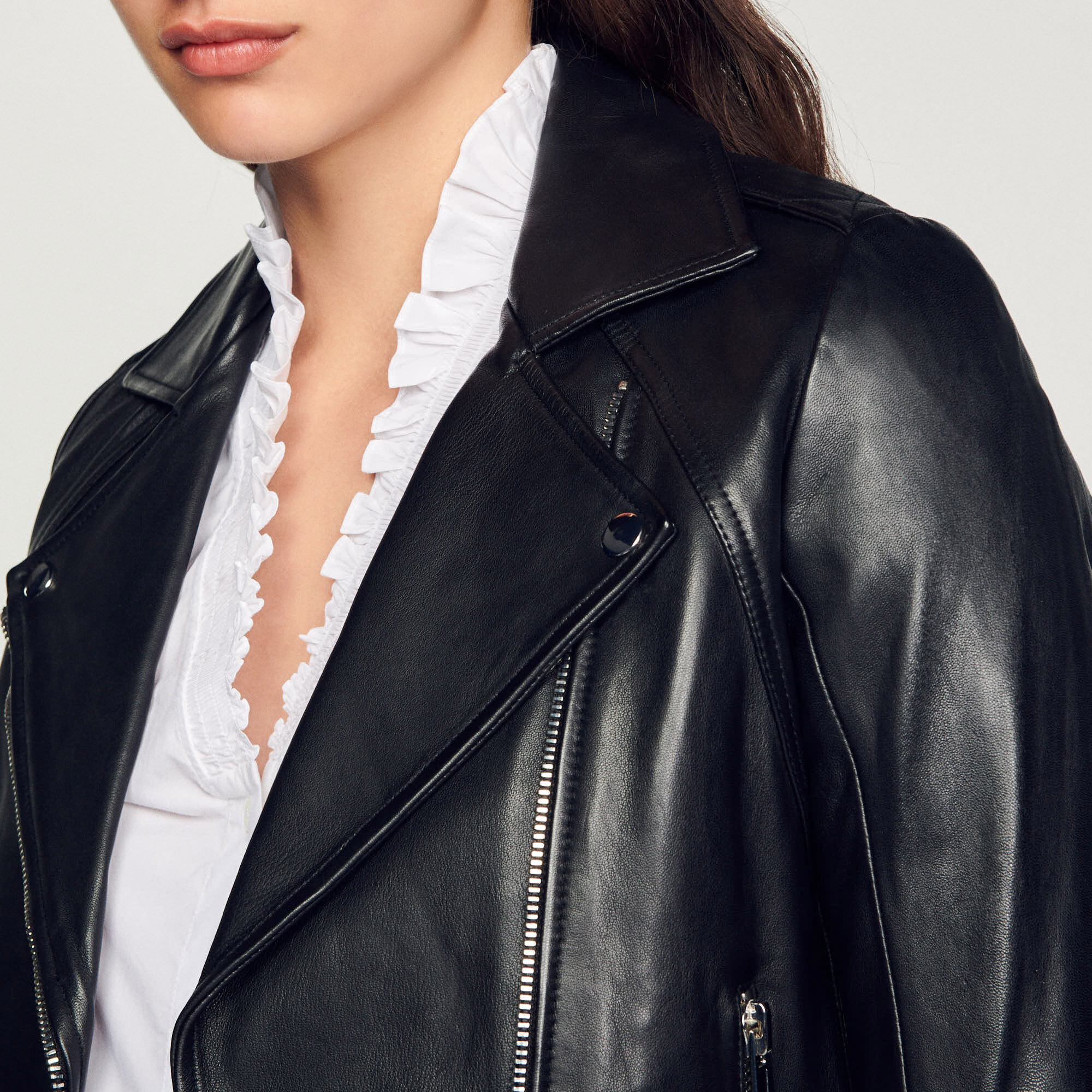 Perfecto cuir sandro store femme