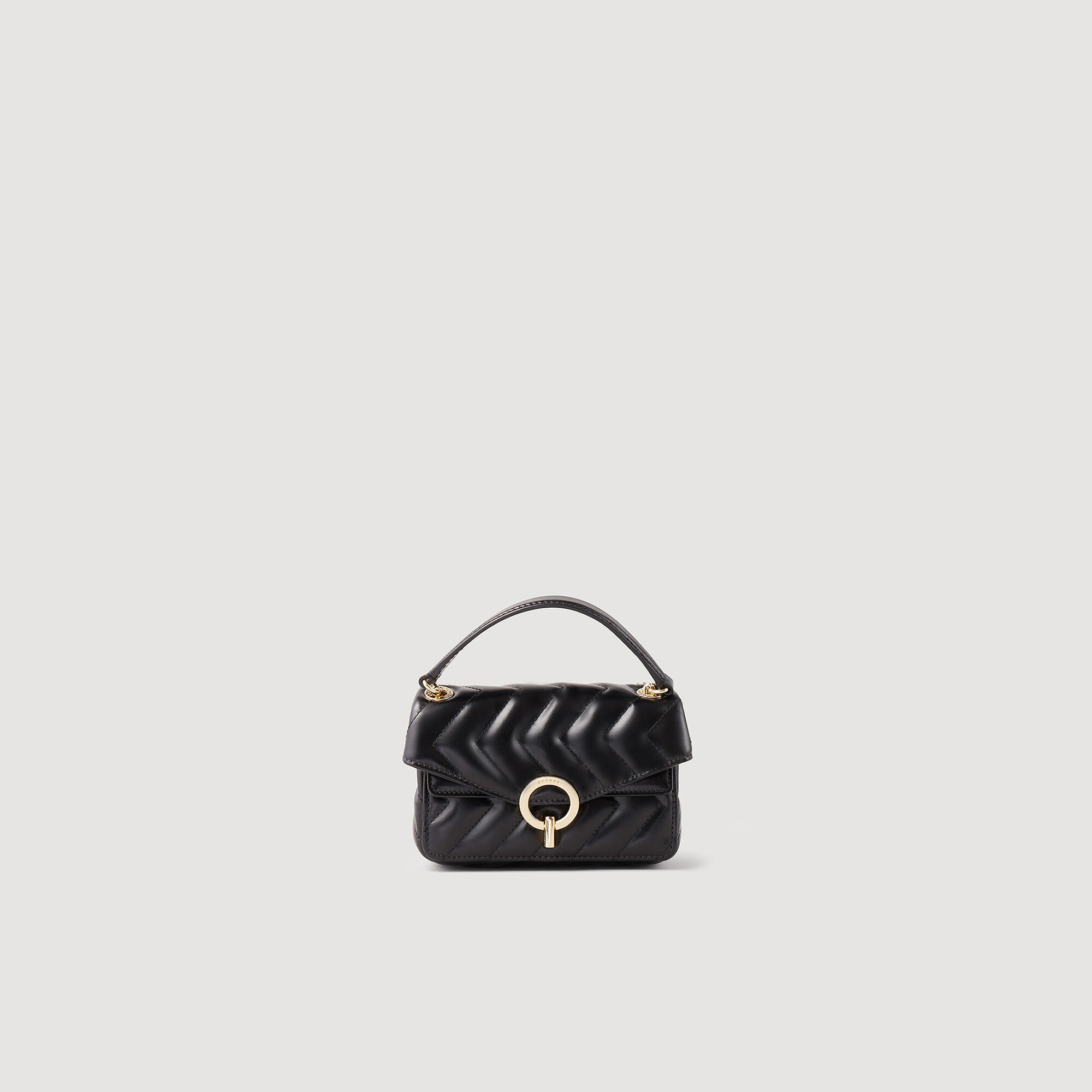 Petit sac a sales main noir femme