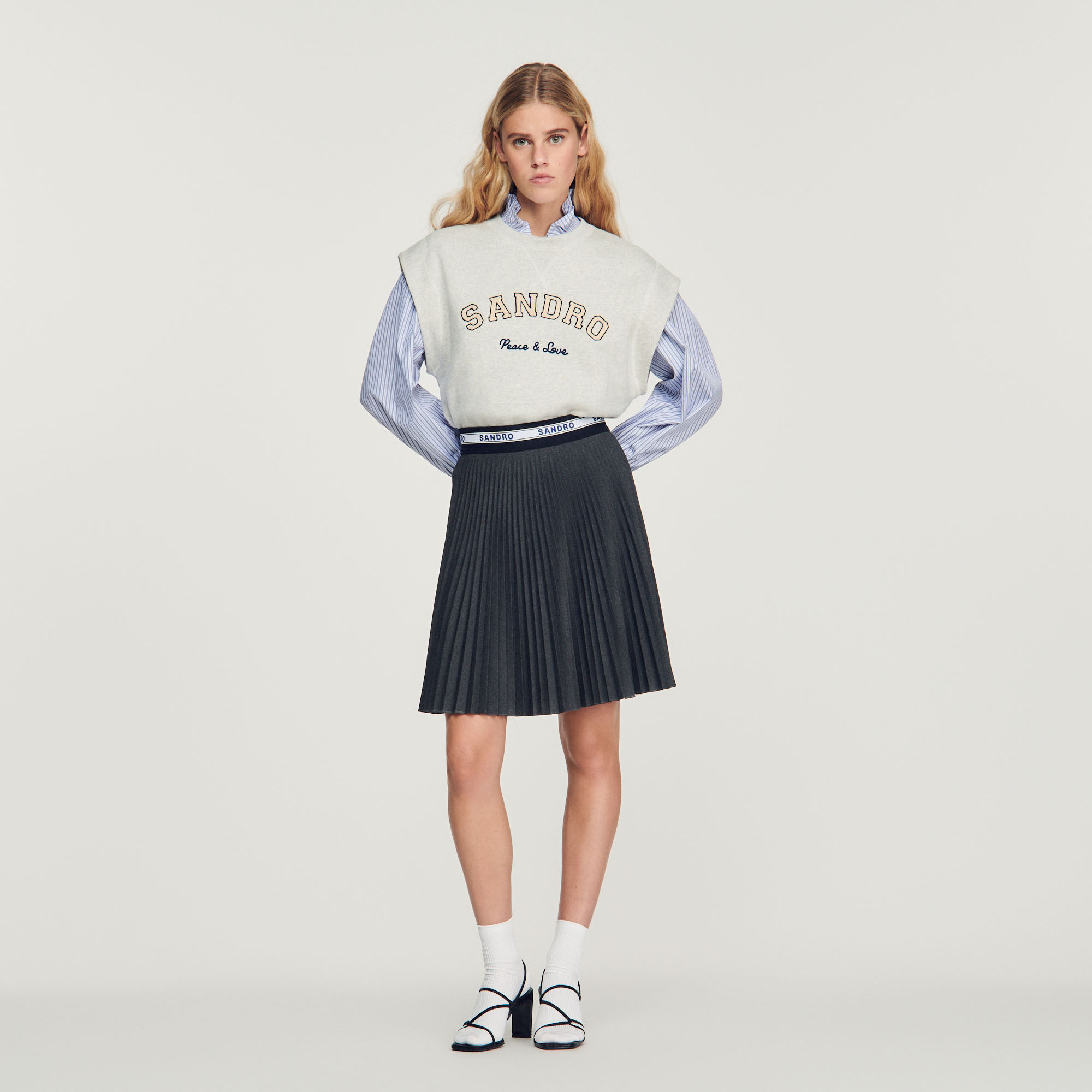 Sweat gris sandro cheap