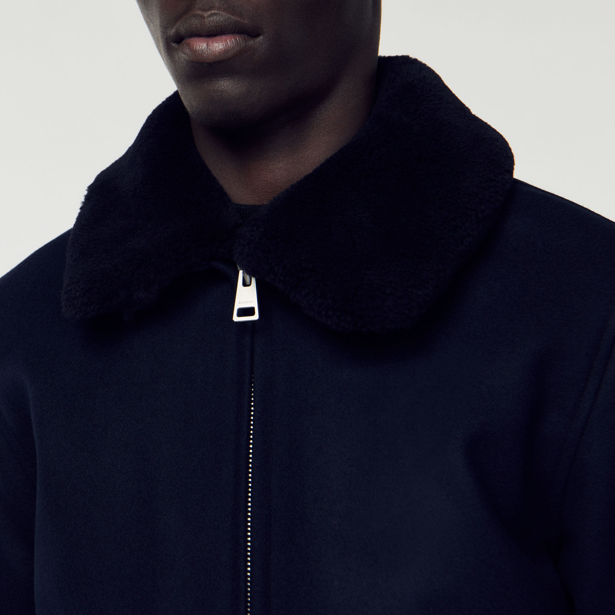 Blouson col best sale mouton homme