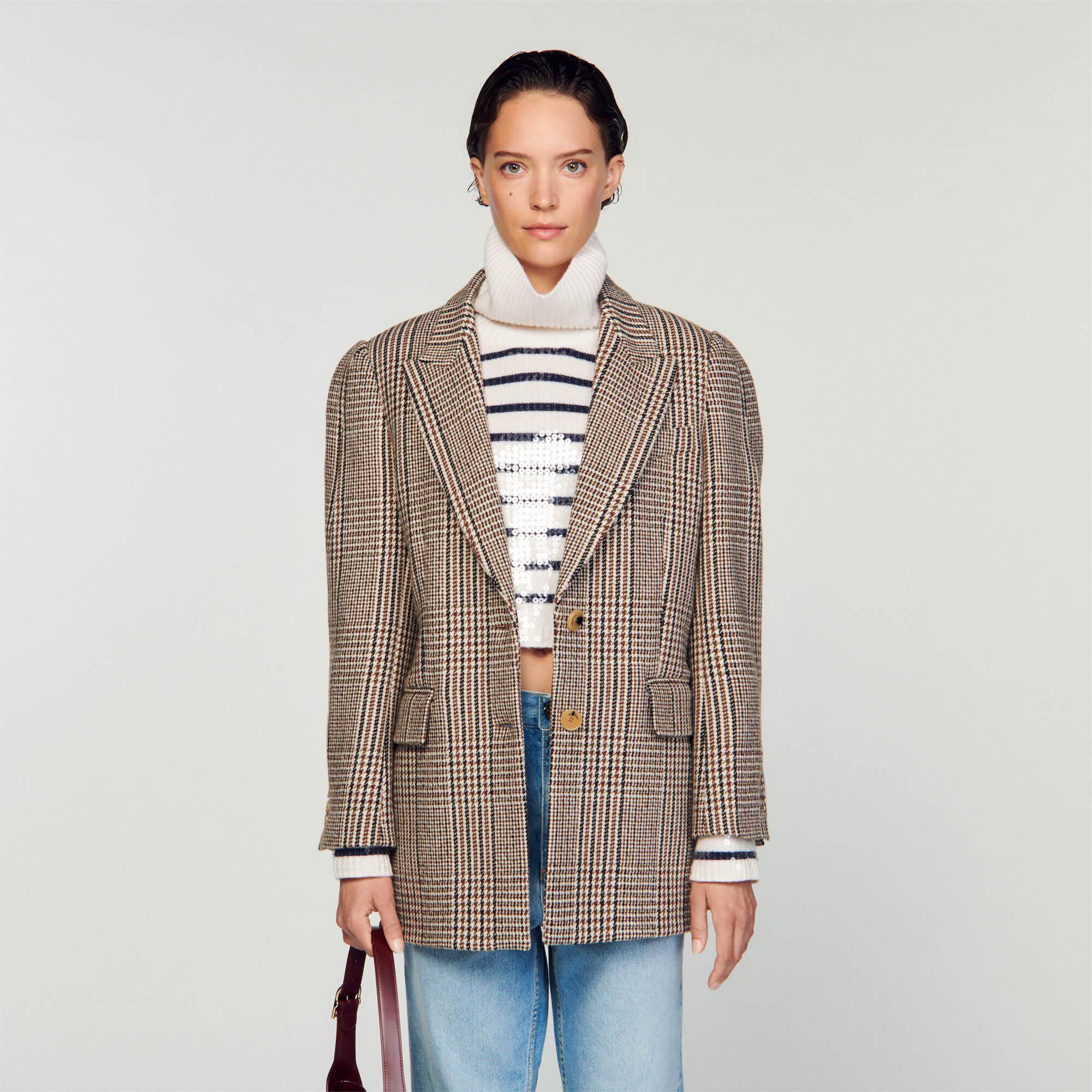 Sandro best sale check blazer