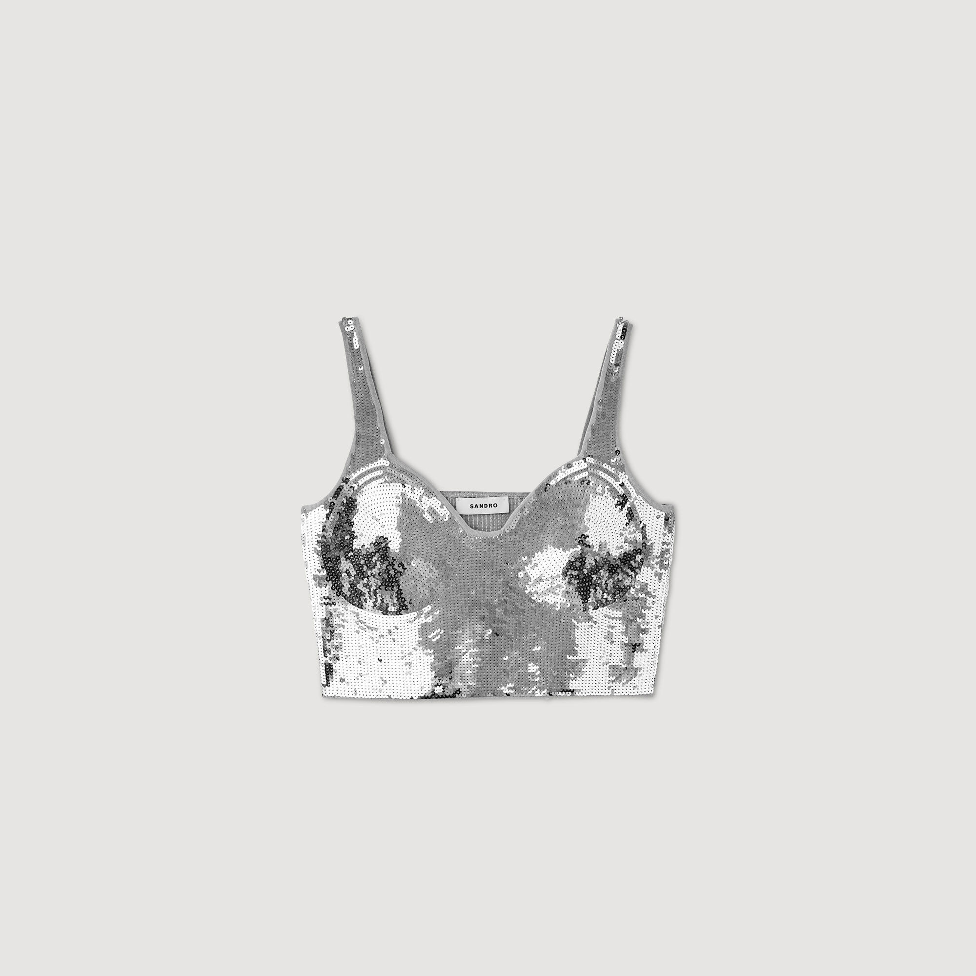 Sequin bralette sales
