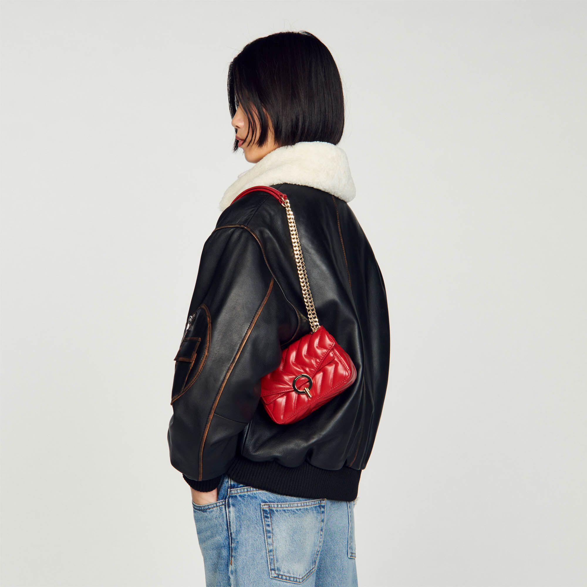 Mini top sac rouge