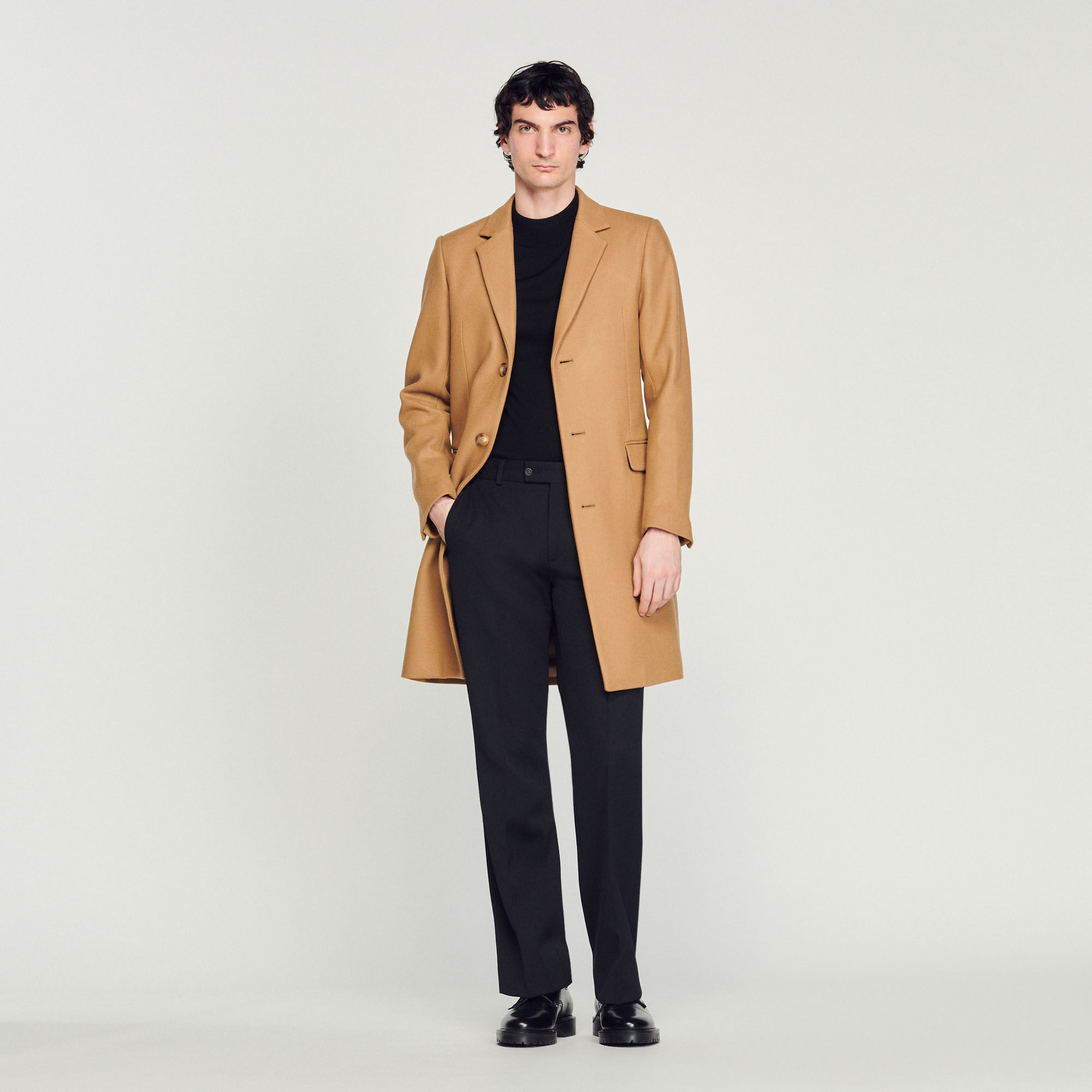 Manteau semi long homme sales