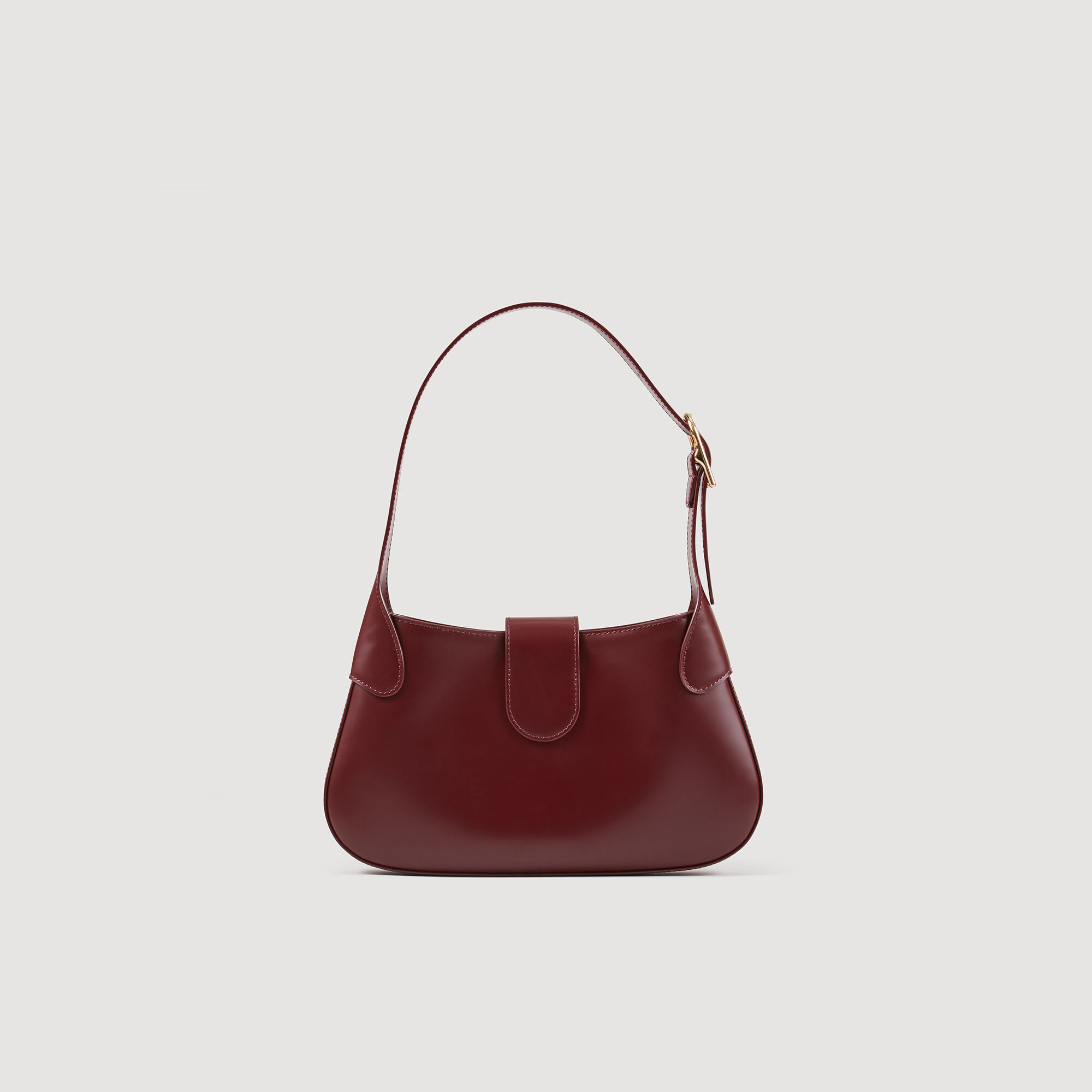 Baguette bag in certified leather SFASA00945 Bordeaux All Bags