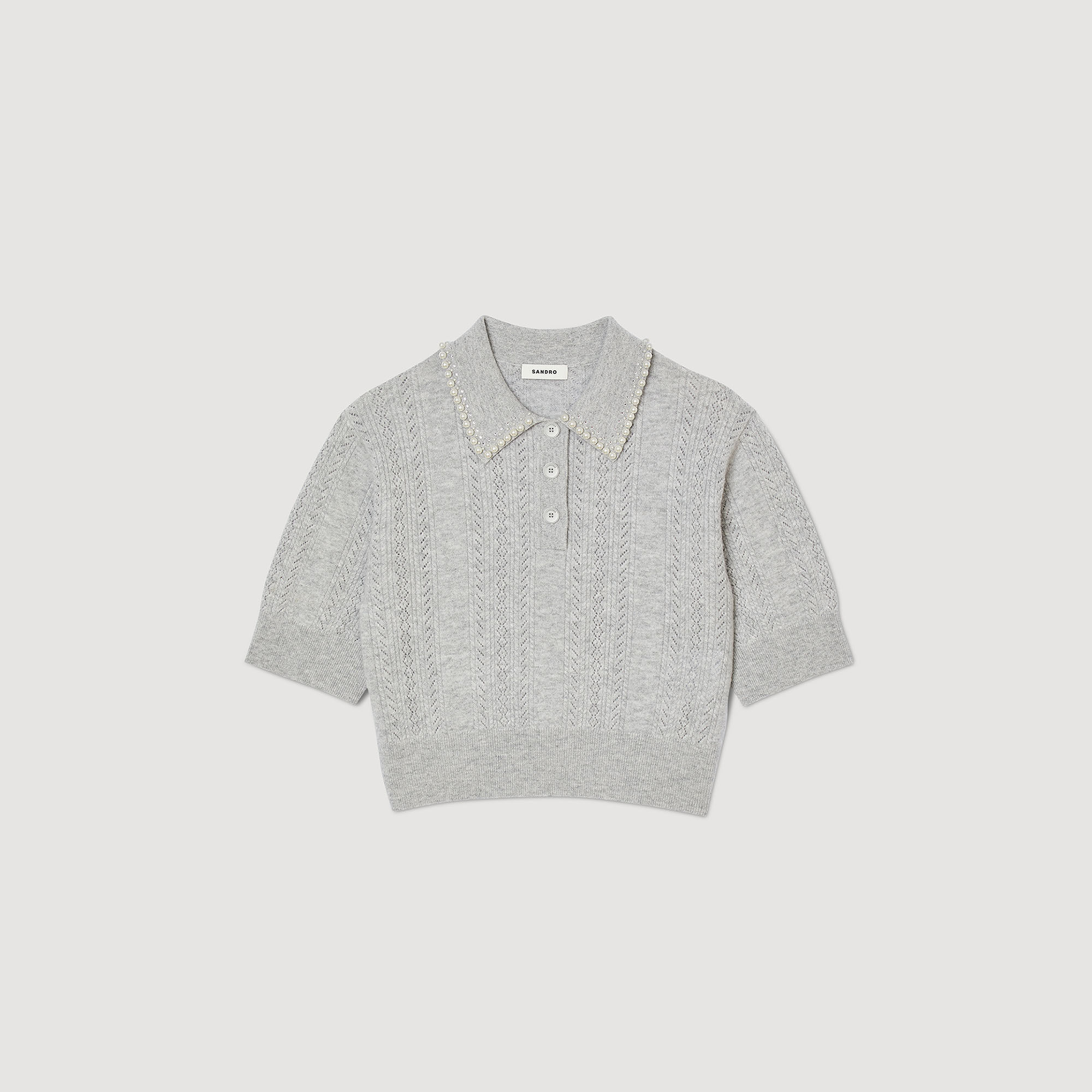 Cropped polo jumper hotsell