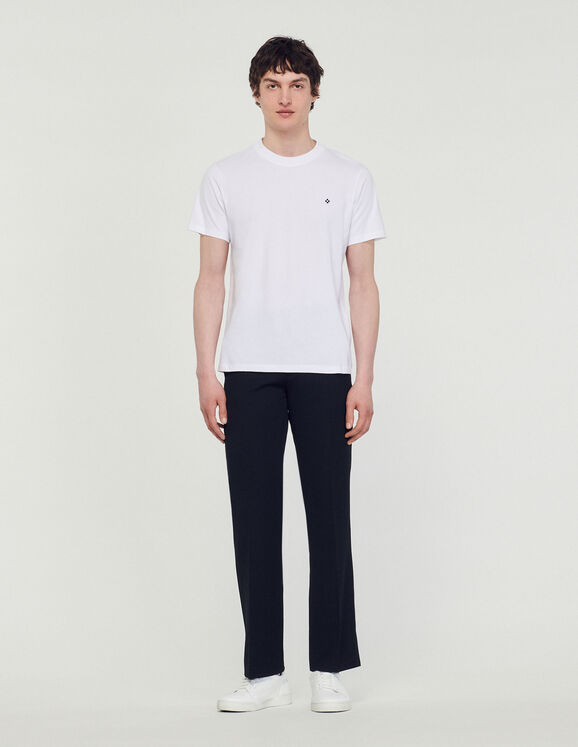 T-shirt patch Square Cross blanc Homme