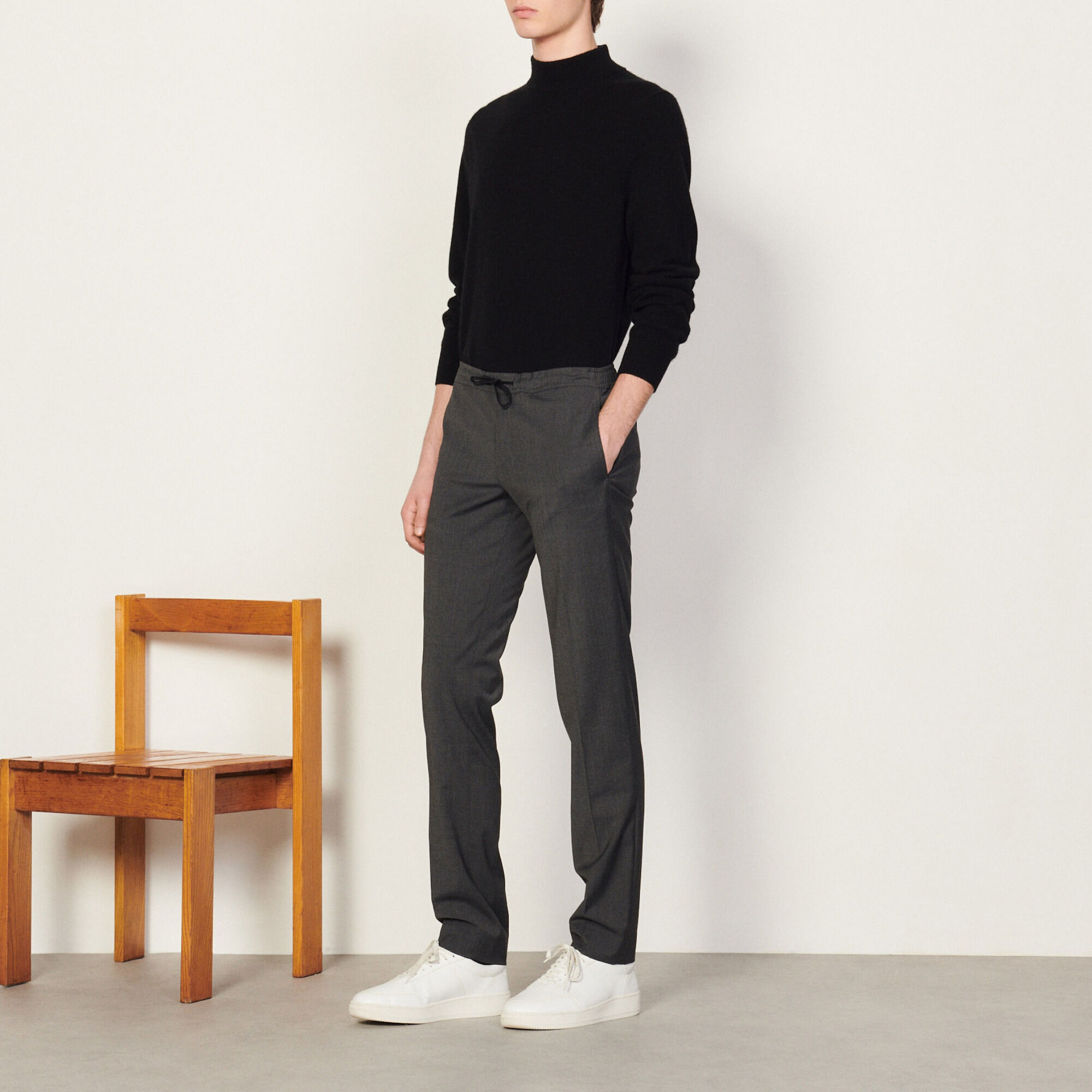 sandro paris leather pants