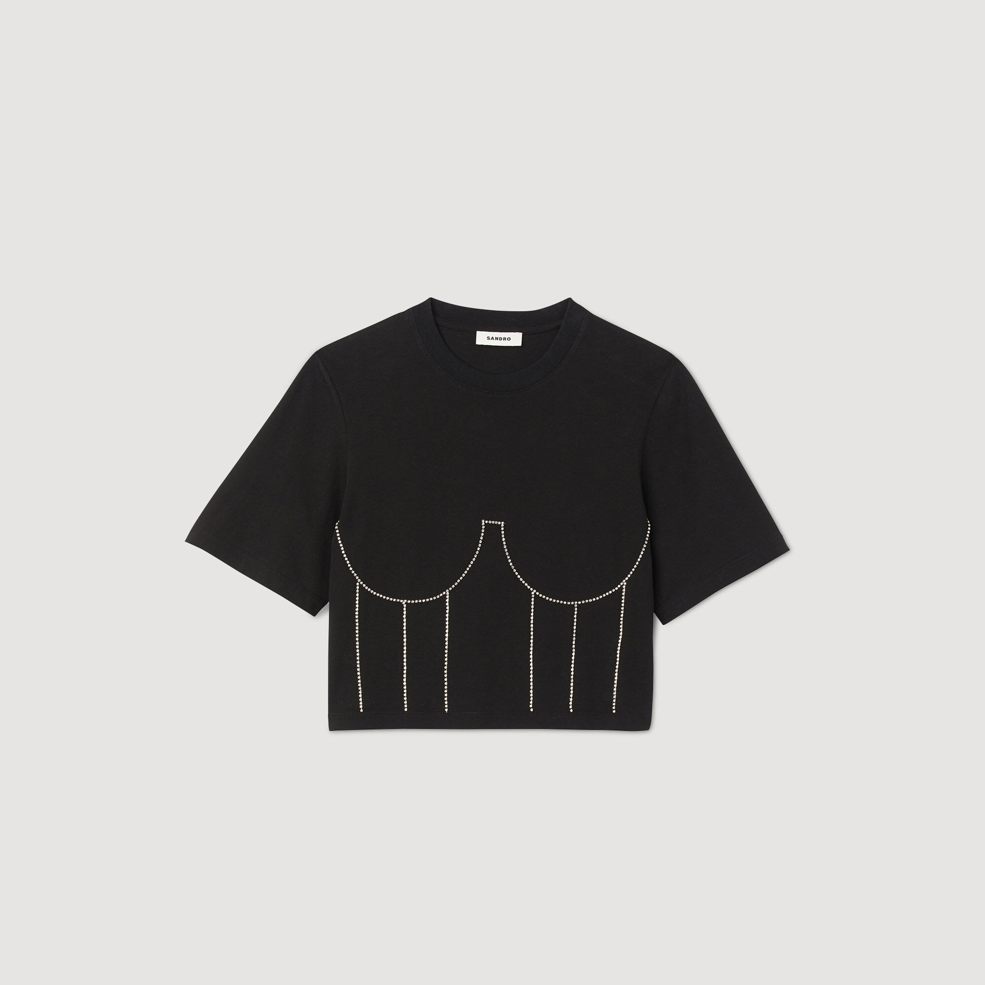 Tee shirt bustier noir hot sale