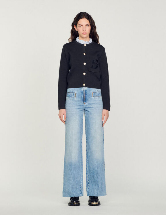 Wide-leg jeans Blue Jean Femme