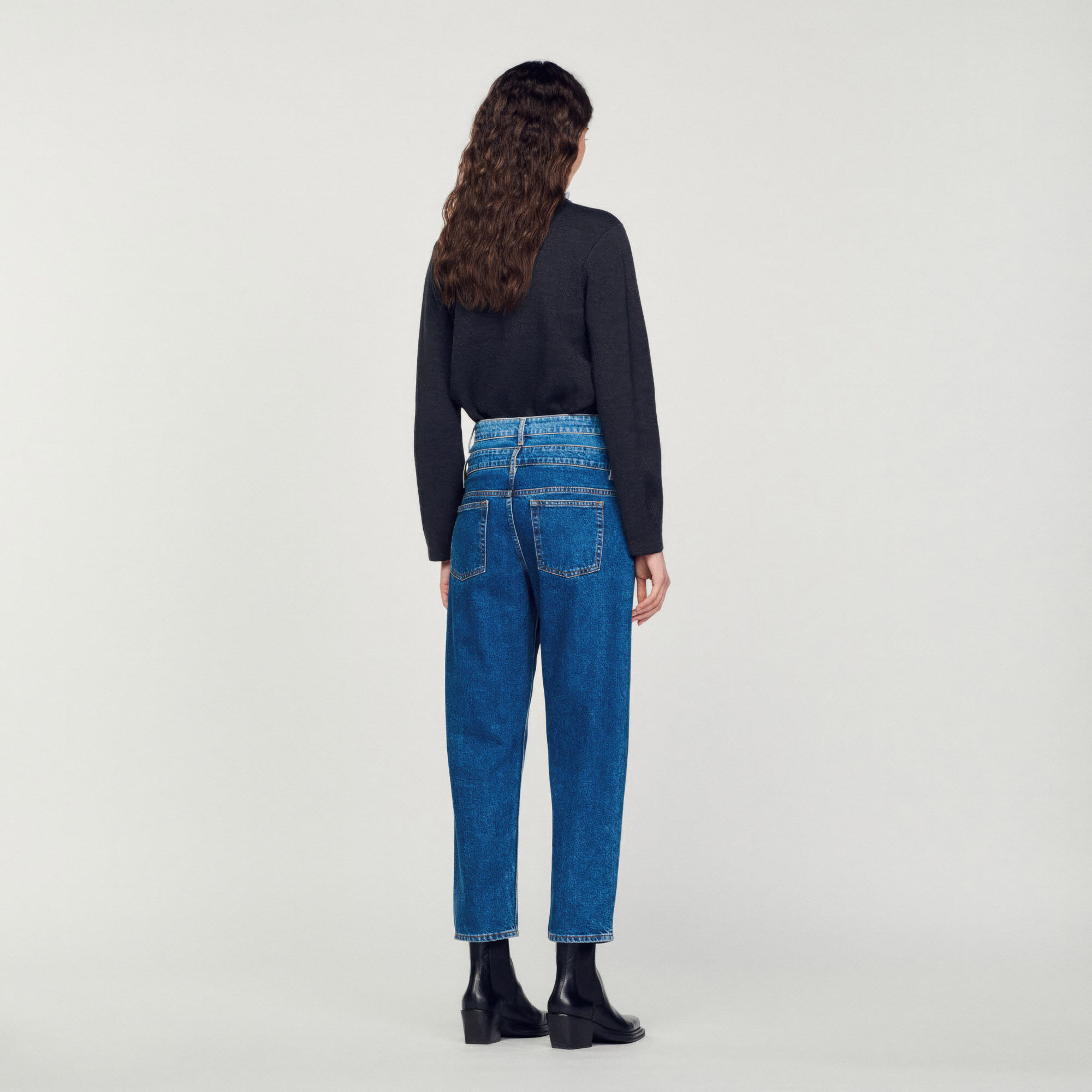 Trompe l il mom jeans SFPJE00148 Jeans Sandro Paris