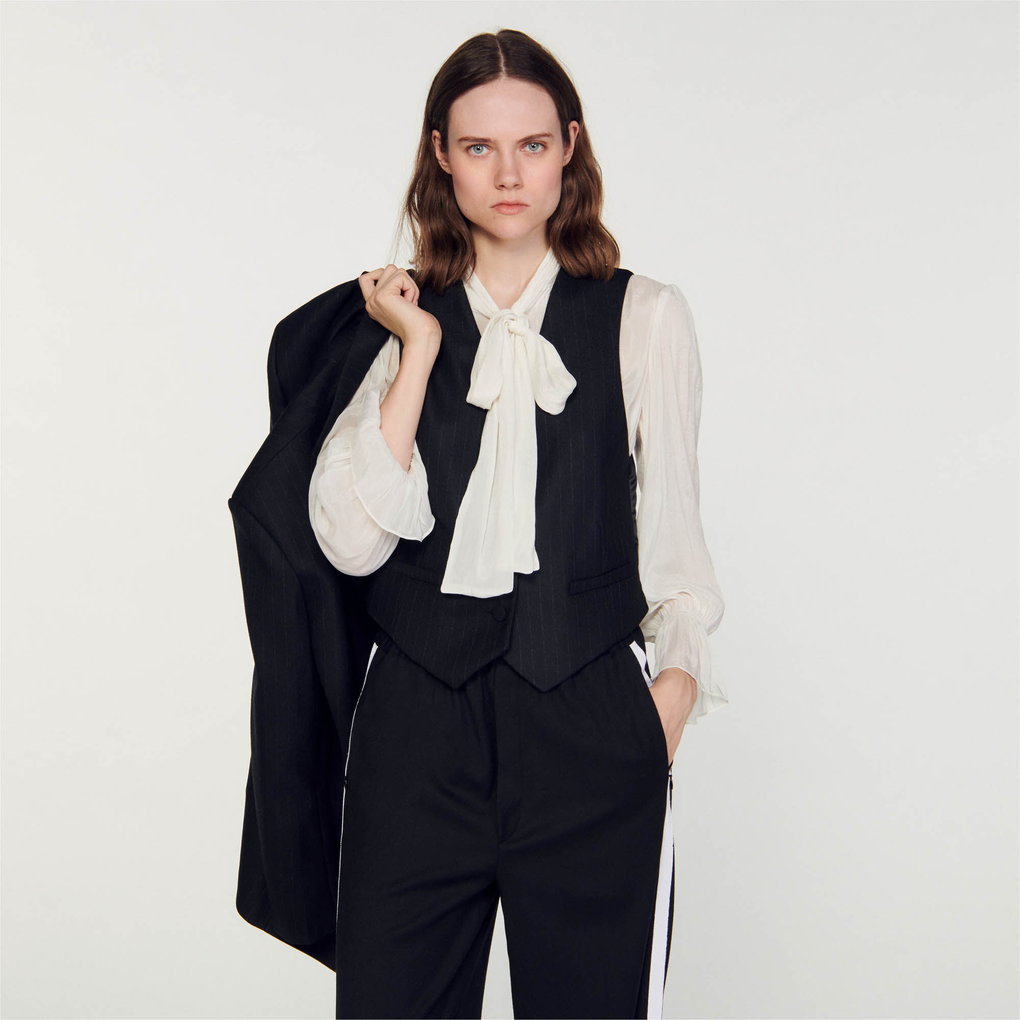 Veston clearance femme noir