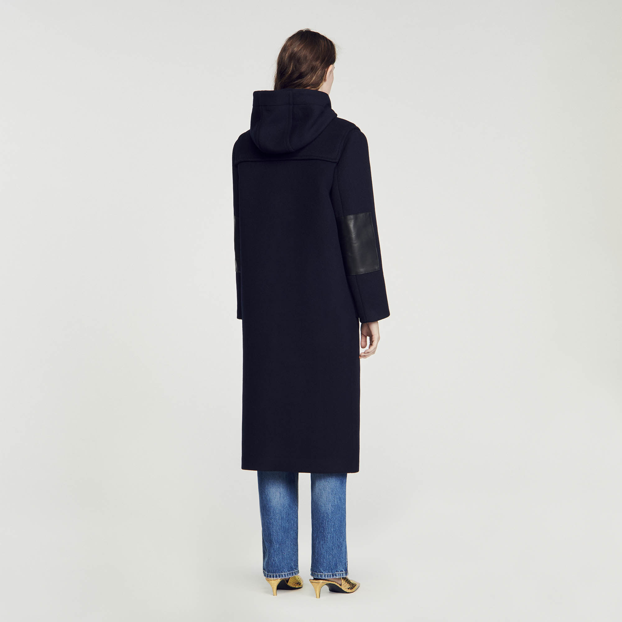 Duffle coat gris femme on sale