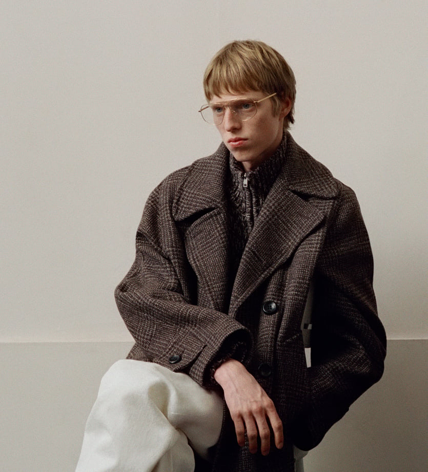 Brown men's coat - Sandro Paris